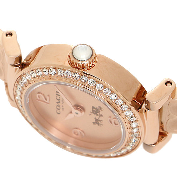 Coach Madison Crystals Rose Gold Dial Rose Gold Steel Strap Watch For Women - 14502203 Buy Now By Coach