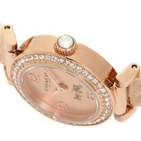 Coach Madison Crystals Rose Gold Dial Rose Gold Steel Strap Watch For Women - 14502203 Buy Now By Coach