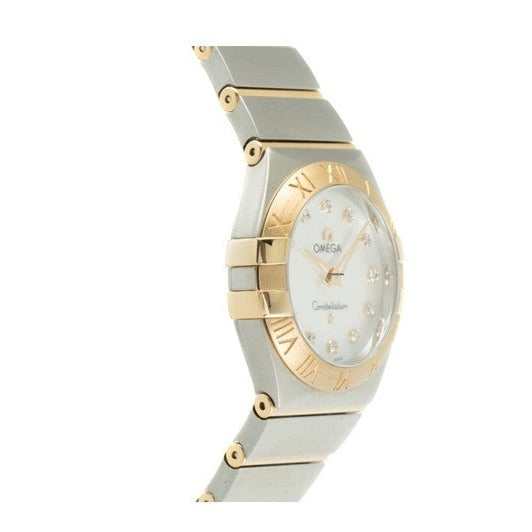 Omega Constellation Manhattan Mother of Pearl Dial Two Tone Steel Strap Watch for Women - 131.20.28.60.55.002 Buy Now By Omega