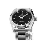 Omega Seamaster Aqua Terra Quartz Diamond Black Dial Silver Steel Strap Watch for Women - 220.10.28.60.51.001 Buy Now By Omega