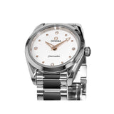 Omega Seamaster Aqua Terra Quartz Diamond Silver Dial Silver Steel Strap Watch for Women - 220.10.28.60.54.001 Buy Now By Omega