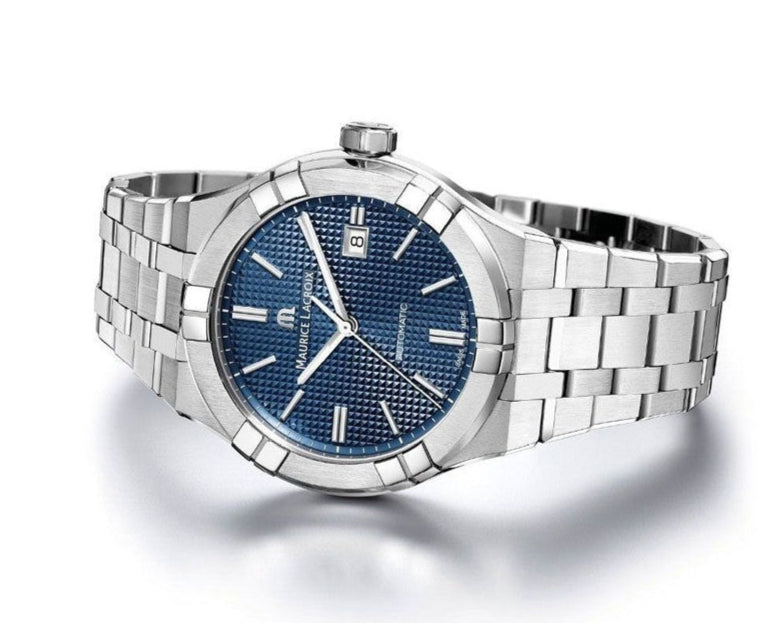 Maurice Lacroix Aikon Automatic Blue Dial Silver Steel Strap Watch For Men - AI6008-SS002-430-1 Buy Now By Maurice Lacroix