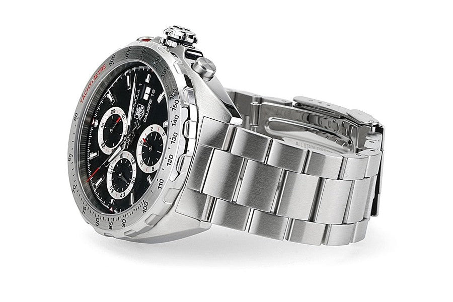 Tag Heuer Formula 1 Calibre 16 Automatic Chronograph Black Dial Silver Steel Strap Watch for Men - CAZ2010.BA0876 Buy Now By Tag Heuer