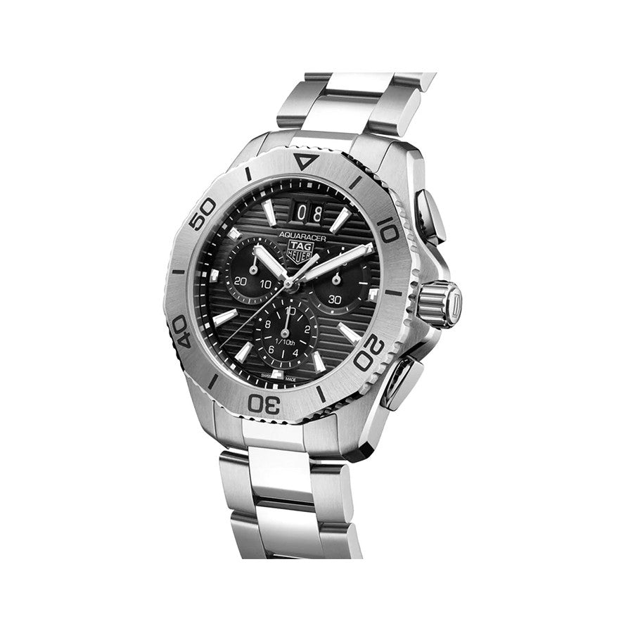 Tag Heuer Aquaracer Professional 200 Date Black Dial Silver Steel Strap Watch for Men - CBP1110.BA0627 Buy Now By Tag Heuer