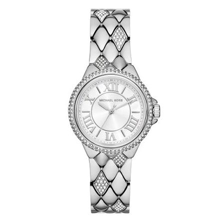 Michael Kors Camille Pave Crystals Silver Dial Silver Steel Strap Watch for Women - MK4804 Buy Now By Michael Kors