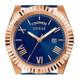 Guess Connoisseur Blue Dial Blue Silicone Strap Watch For Men - GW0335G2 Buy Now By Guess