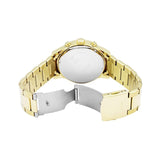 Guess Atlas Chronograph Black Dial Gold Steel Strap Watch for Men - W0668G8 Buy Now By Guess