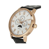 Guess Delancy Quartz Silver Dial Black Leather Strap Watch For Men - W0870G2 Buy Now By Guess