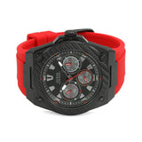Guess Legacy Black Dial Red Silicone Strap Watch for Men - W1049G6 Buy Now By Guess