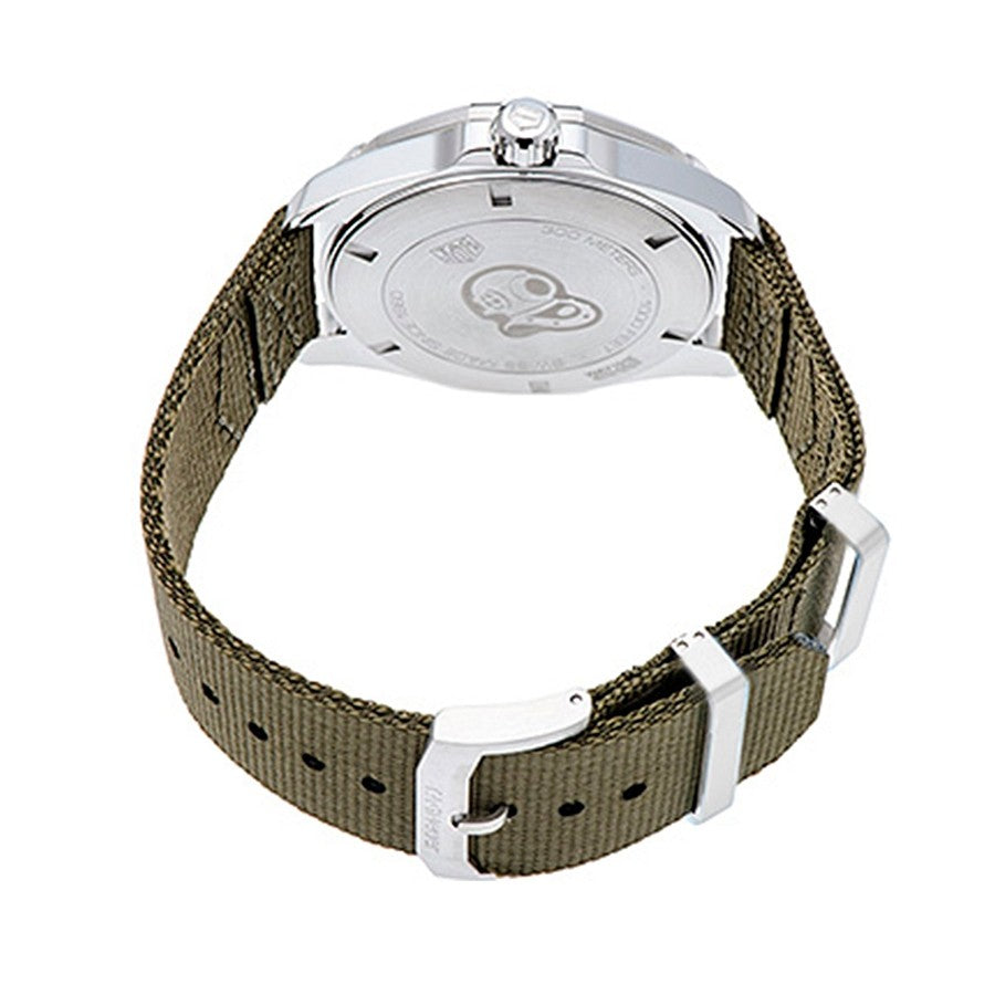 Tag Heuer Aquaracer Black Dial Khakhi Green NATO Strap Watch for Men - WAY101E.FC8222 Buy Now By Tag Heuer