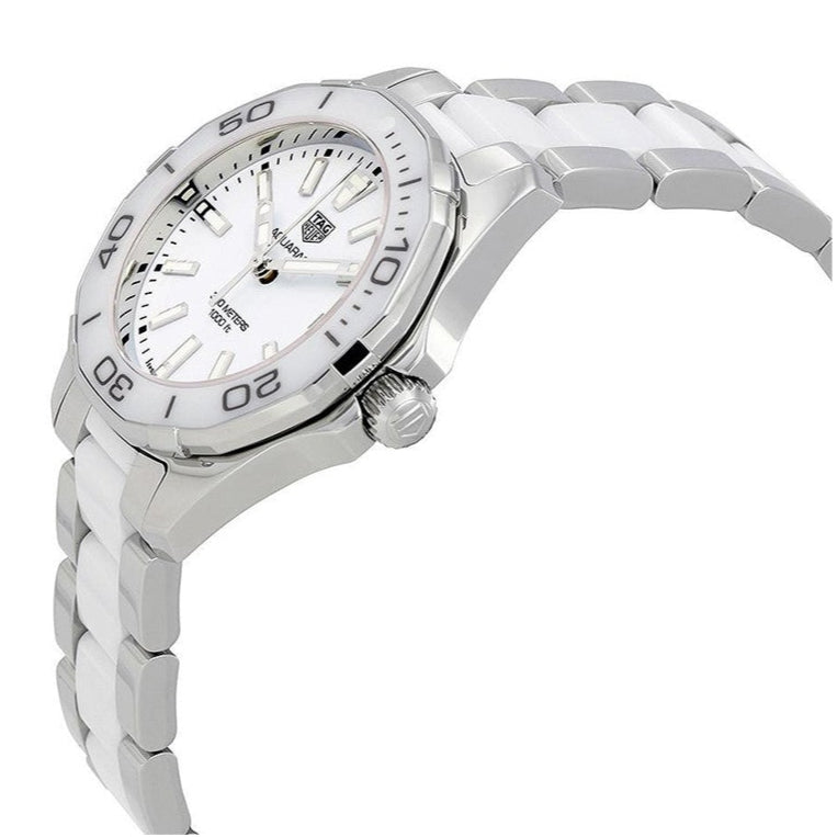 Tag Heuer Aquaracer Quartz White Dial Two Tone Steel Strap Watch Women - WAY131B.BA0914 Buy Now By Tag Heuer
