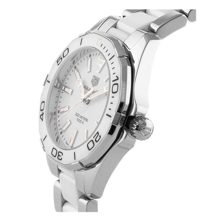 Tag Heuer Aquaracer Diamonds White Dial Two Tone Steel Strap Watch for Women - WAY131F.BA0914 Buy Now By Tag Heuer