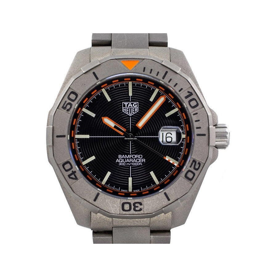 Tag Heuer Aquaracer Calibre 5 Bamford Limited Edition Black Dial Grey Steel Strap Watch for Men - WAY208C.FC6383 Buy Now By Tag Heuer
