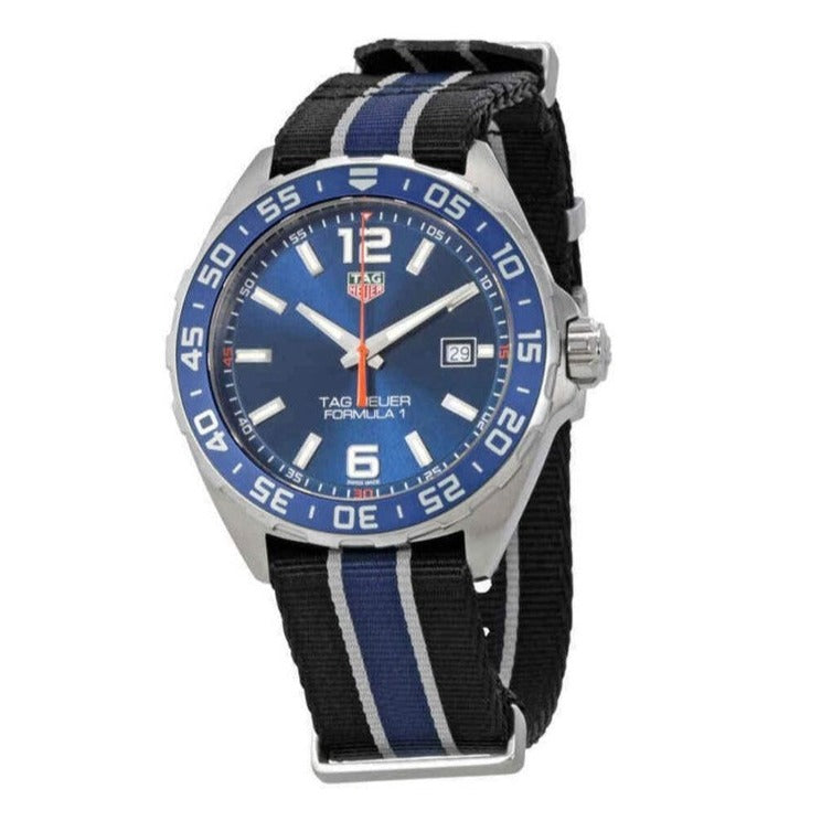 Tag Heuer Formula 1 Quartz Blue Dial Two Tone NATO Strap Watch for Men - WAZ1010.FC8197 Buy Now By Tag Heuer