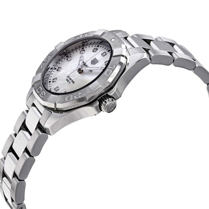 Tag Heuer Aquaracer Diamonds Mother of Pearl Dial Silver Steel Strap Watch for Women - WBD131B.BA0748 Buy Now By Tag Heuer