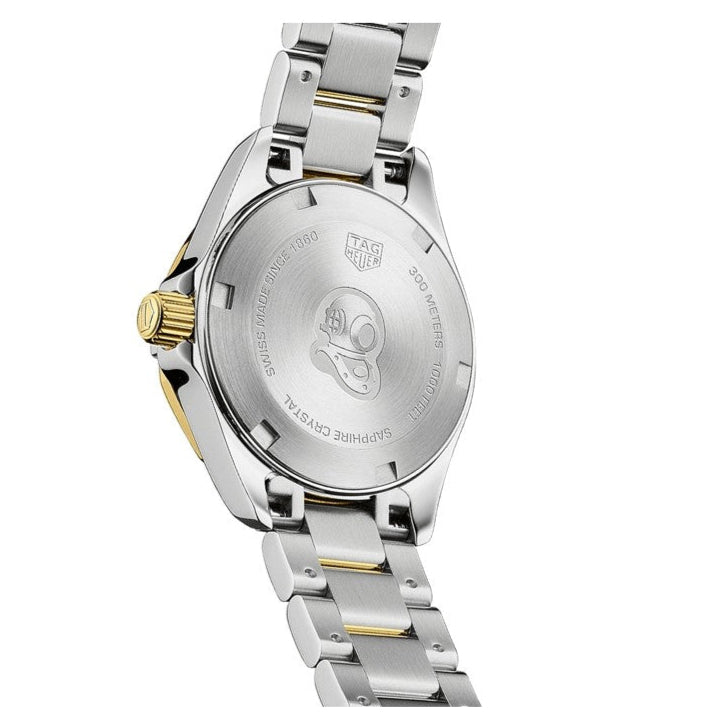 Tag Heuer Aquaracer Quartz Diamonds Mother of Pearl Dial Two Tone Steel Strap Watch for Men - WBD1422.BB0321