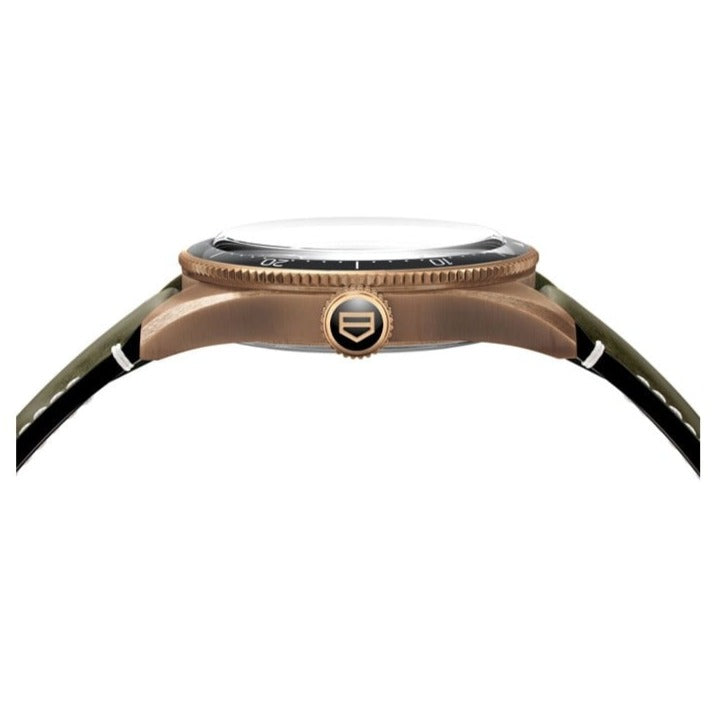 Tag Heuer Autavia Calibre 5 Automatic Olive Green Dial Green Leather Strap Watch for Men - WBE5190.FC8268 Buy Now By Tag Heuer