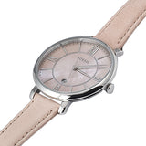 Fossil Jacqueline Blush Mother of Pearl Dial Pink Leather Strap Watch for Women - ES4151 Buy Now By Fossil