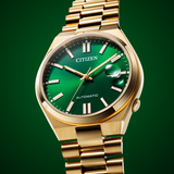 Citizen Tsuyosa Automatic Green Dial Gold Steel Strap Watch For Men - NJ0152-51X Buy Now By Citizen