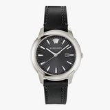 Versace V Urban Black Dial Black Leather Strap Watch for Men - VELQ00119 Buy Now By Versace