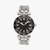 Versace Greca Sport Quartz Black Dial Silver Steel Strap Watch For Men - VEZ300321 Buy Now By Versace