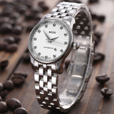 Mido Baroncelli III Automatic Diamonds White Dial Silver Steel Strap Watch For Women - M7600.4.66.1 Buy Now By Mido