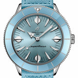 Breitling Superocean Heritage '57 Pastel Paradise Blue Dial Blue Leather Strap Watch for Women - A10340161C1X1 Buy Now By Breitling