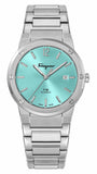 Salvatore Ferragamo F-80 Classic Tiffany Blue Dial Silver Steel Strap Watch for Men - SFDT02323 Buy Now By Salvatore Ferragamo