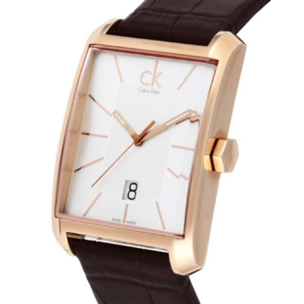 Calvin Klein Window Silver Dial Brown Leather Strap Watch for Men - K2M21620 Buy Now By Calvin Klein