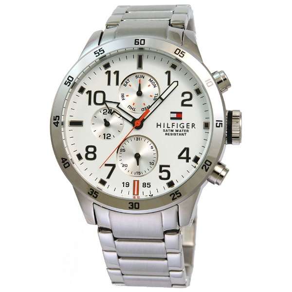 Tommy Hilfiger Trent Multifunction White Dial Silver Steel Strap Watch for Men - 1791140 Buy Now By Tommy Hilfiger