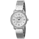 Coach Delancey White Dial Silver Steel Strap Watch for Women - 14502353 Buy Now By Coach