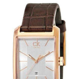 Calvin Klein Window White Dial Brown Leather Strap Watch for Women - K2M23620 Buy Now By Calvin Klein