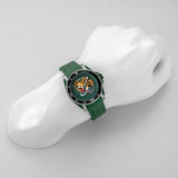 Gucci Dive Tiger Green Dial Green Rubber Strap Watch For Men - YA136316 Buy Now By Gucci