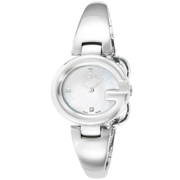 Gucci Guccissima Diamonds Mother of Pearl Dial Silver Steel Strap Watch For Women - YA134504 Buy Now By Gucci