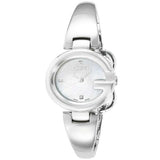 Gucci Guccissima Diamonds Mother of Pearl Dial Silver Steel Strap Watch For Women - YA134504 Buy Now By Gucci