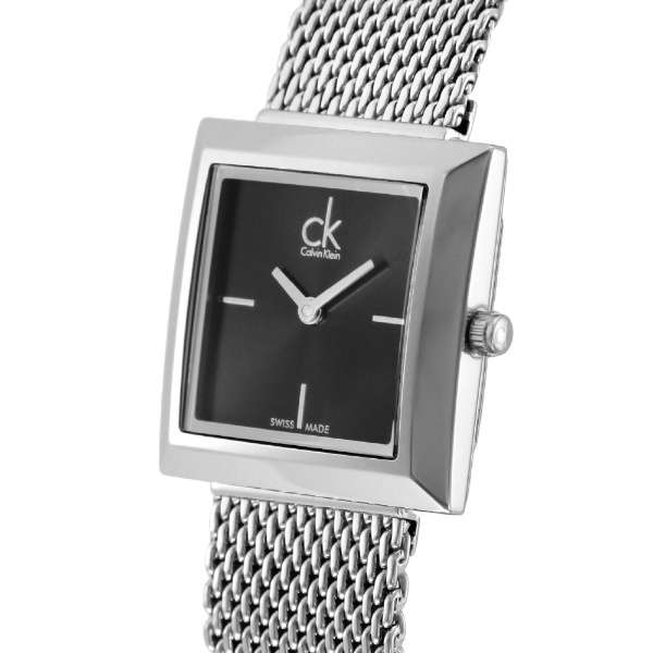 Calvin Klein Mark Black Dial Silver Mesh Bracelet Watch for Women - K3R23121 Buy Now By Calvin Klein