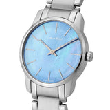 Calvin Klein City Mother of Pearl Blue Dial Silver Steel Strap Watch for Women - K2G2314X Buy Now By Calvin Klein
