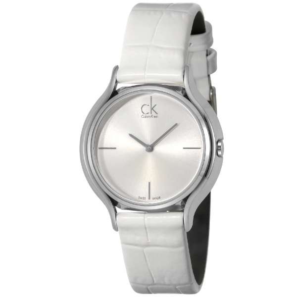 Calvin Klein Skirt White Dial White Leather Strap Watch for Women - K2U231K6 Buy Now By Calvin Klein