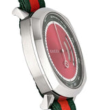 Gucci Grip Quartz Chronograph Red Dial Two Tone NATO Strap Watch for Men - YA157304 Buy Now By Gucci