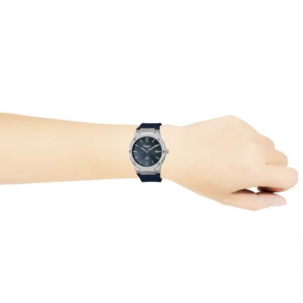 Salvatore Ferragamo F-80 Classics Blue Dial Blue Leather Strap Watch for Men - SFDT00719