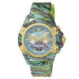 Versace Icon Active Chronograph Blue Dial Green Rubber Strap Watch For Men - VEZ701322 Buy Now By Versace