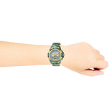 Versace Icon Active Chronograph Blue Dial Green Rubber Strap Watch For Men - VEZ701322 Buy Now By Versace