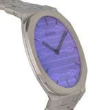 Gucci 25H Quartz Blue Dial Silver Steel Strap Unisex Watch - YA163408 Buy Now By Gucci