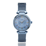 Guess Soho Diamonds Blue Dial Blue Mesh Bracelet Watch For Women - W0638L3 Buy Now By Guess