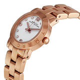 Marc Jacobs Mini Amy White Dial Rose Gold Steel Strap Watch for Women - MBM3078 Buy Now By Marc Jacobs
