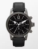 Burberry Utilitarian Chronograph Black Dial Black Leather Strap Watch for Men - BU7813 Authentic Buy Shop Now