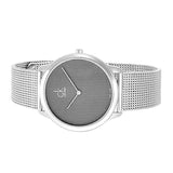 Calvin Klein Minimalist Black Dial Silver Mesh Bracelet Watch for Men - K3M2112X Buy Now By Calvin Klein