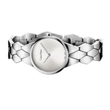 Calvin Klein Snake Silver Dial Silver Steel Strap Watch For Women - K6E23146 Buy Now By Calvin Klein