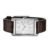 Calvin Klein Window Silver Dial Brown Leather Strap Watch for Women - K2M23126 Buy Now By Calvin Klein