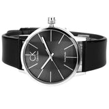 Calvin Klein Minimal Black Dial Black Leather Strap Watch for Men - K7621107 Buy Now By Calvin Klein